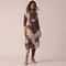 White Printed Kurta And Dhoti Set