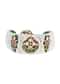 White Rajasthani Ponchi Bracelet With Studded Kundan And Enamel Work