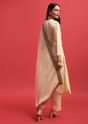 White Sequin Embroidered Tissue Kurta Set With Dupatta