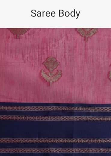 Wine Handloom Silk Saree With Embroidered Butti