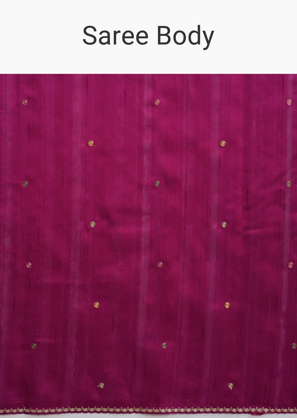 Wine Organza Silk Saree With Floral Thread Embroidery And Cutwork
