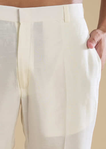 Yellow Banarasi Silk Jacket Kurta Set with Sequin Work