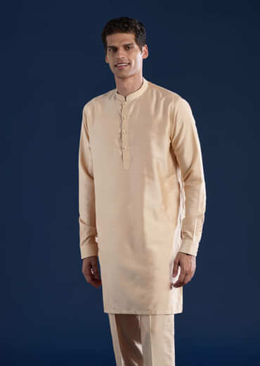 Yellow Bandhani Silk Jacket Kurta Set