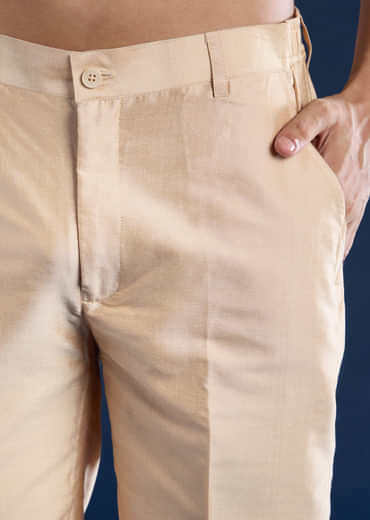 Yellow Bandhani Silk Jacket Kurta Set