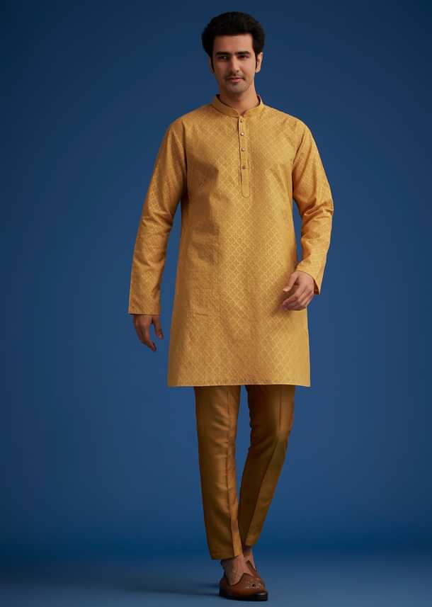 Yellow Cotton Linen Jacket With Stone And Thread Embroidery Yellow Cotton Linen Jacket With Stone And Thread Embroidery