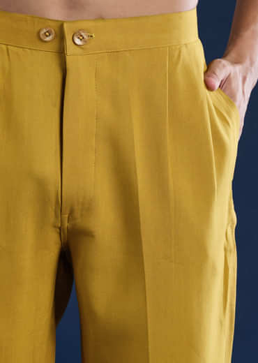 Yellow Sequin Kurta Set