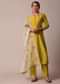 Yellow Cotton Silk Pant Set