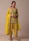 Yellow Dhoti Set With Gota Patti Work Kurta