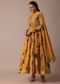 Yellow Embroidered Anarkali With Dupatta