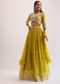 Yellow Embroidered Lehenga Choli With Dupatta