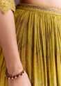 Yellow Embroidered Palazzo Suit