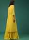 Yellow Indowestern Lehenga Set In Georgette With Embroidered Jacket