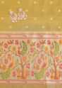 Yellow Woven Silk Paithani Dress Material