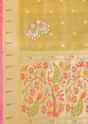 Yellow Woven Silk Paithani Dress Material