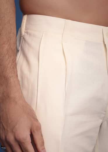 Yellow Silk Blend Kurta Pant With Dupatta