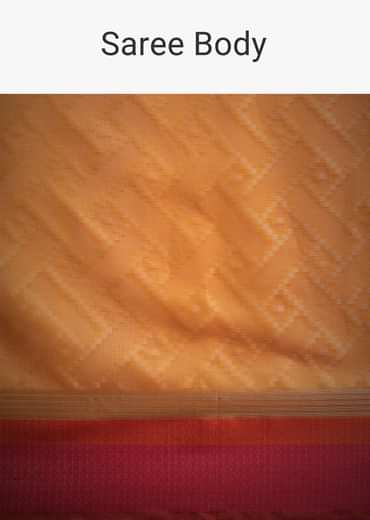 Yellow Silk Handloom Saree With Jaal Woven Work