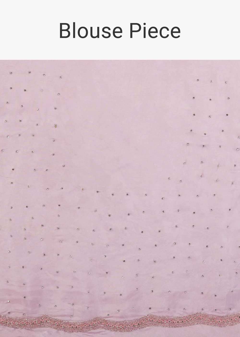 Zephyr Pink Saree In Sequins And Organza With Embroidery